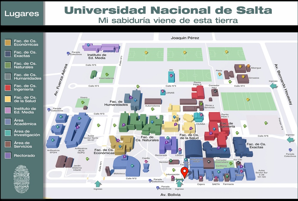 mapa del campus