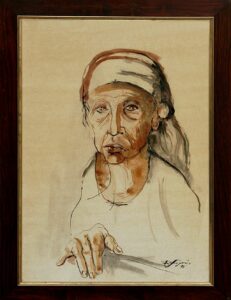 Foto de la pintura de Roberto Segón "Figura"