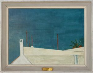 Pintura de Alina Neymar "Paisaje con chimenea"