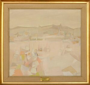 Foto pintura de José Solla - Lanchas