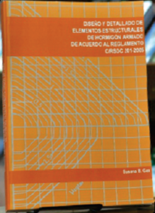 Portada del Libro Diseño y detallado de elementos estructurales de hormigón armado