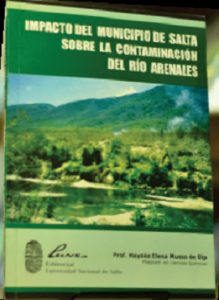Portada del Libro Impacto del municipio de Salta sobre la contaminación del Río Arenales