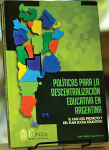 Portada del Libro Políticas para la descentralización educativa en argentina