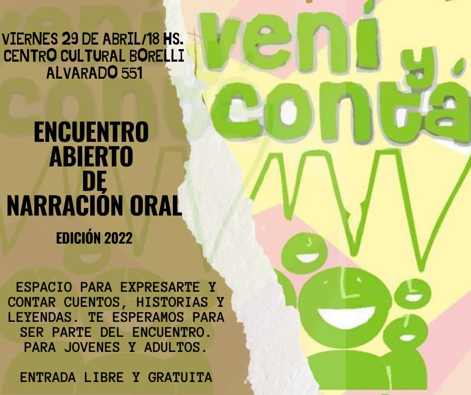 Flyer de Vení contá