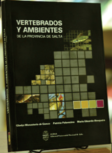 Portada del Libro Vertebrados y ambientes de la provincia de Salta