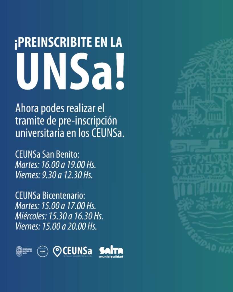 Flyer inscripciones en centros universitarios barriales