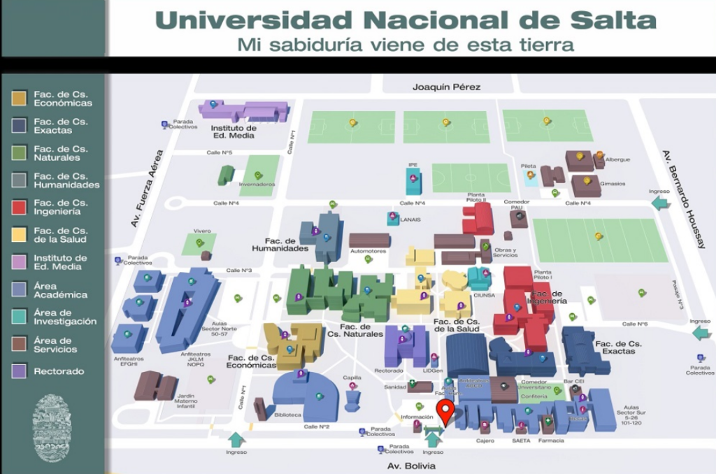 mapa del campus