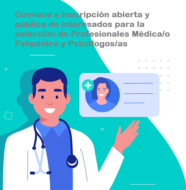 Flyer convocatoria médicos