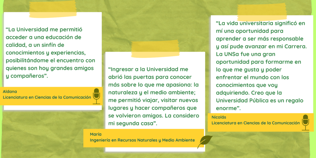 Flyer de testimonios