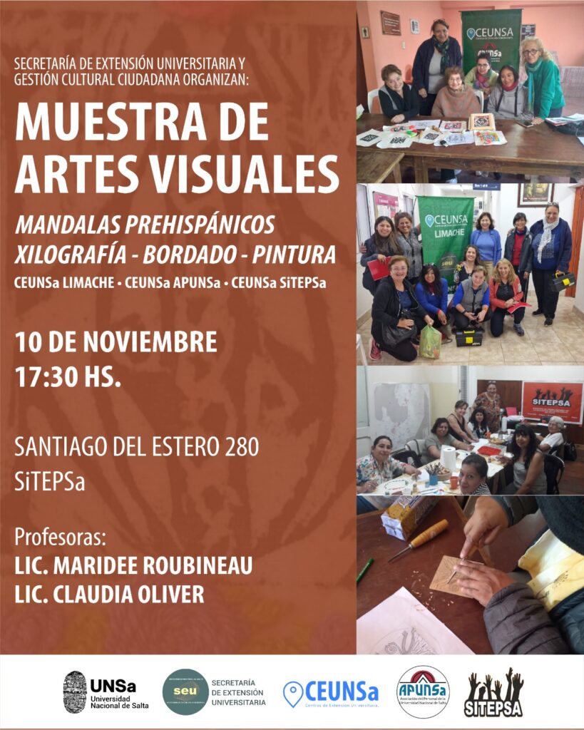Flyer de Artes Visuales