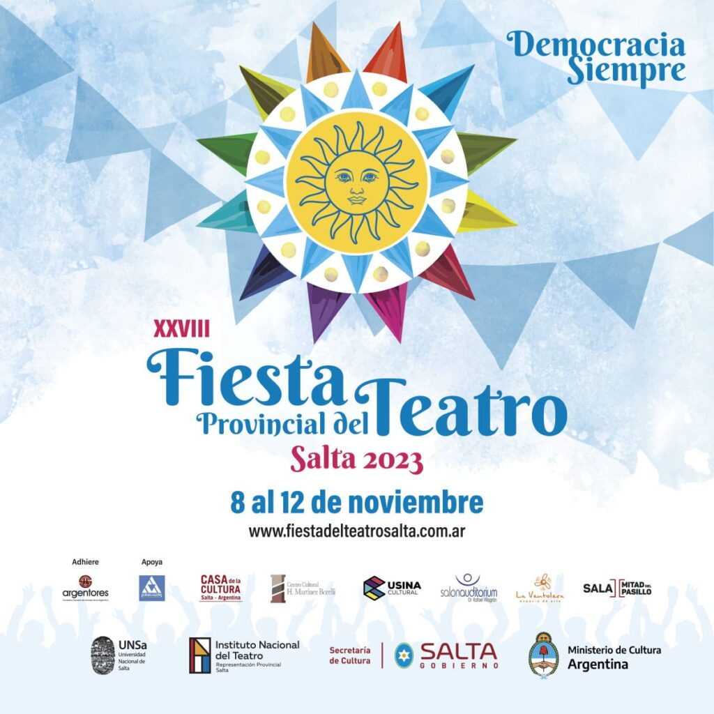 Flyer fiesta del Teatro