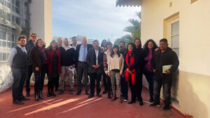 Autoridades de Rectorado junto a periodistas de Salta