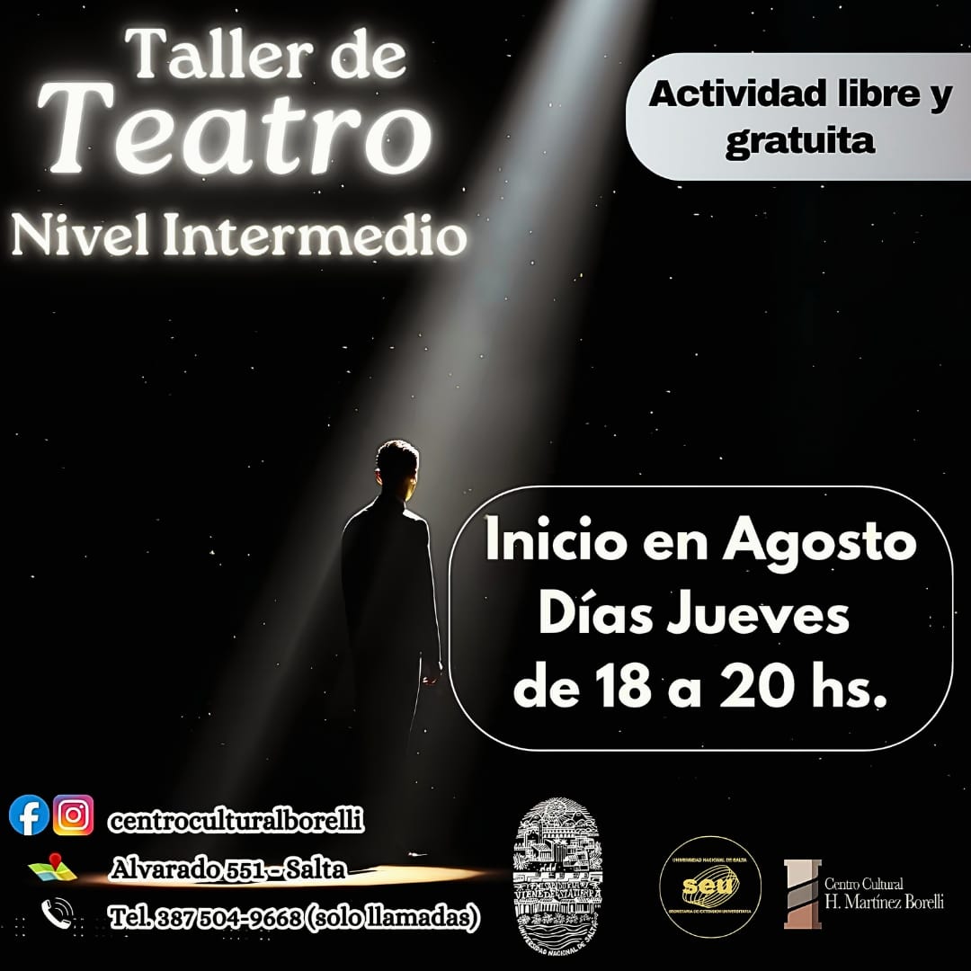 Taller de Teatro – Nivel Intermedio – 2° Cuatrimestre